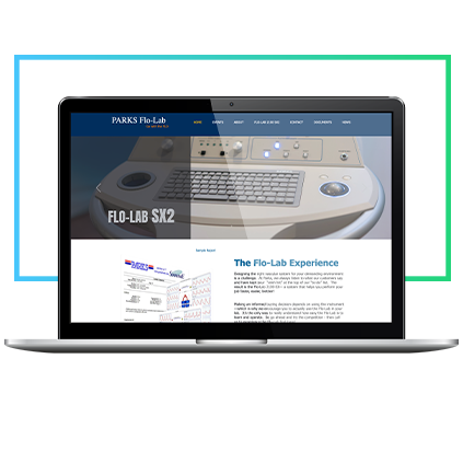 SEO-WebsiteExample-ParksFLo-B2B-mockup