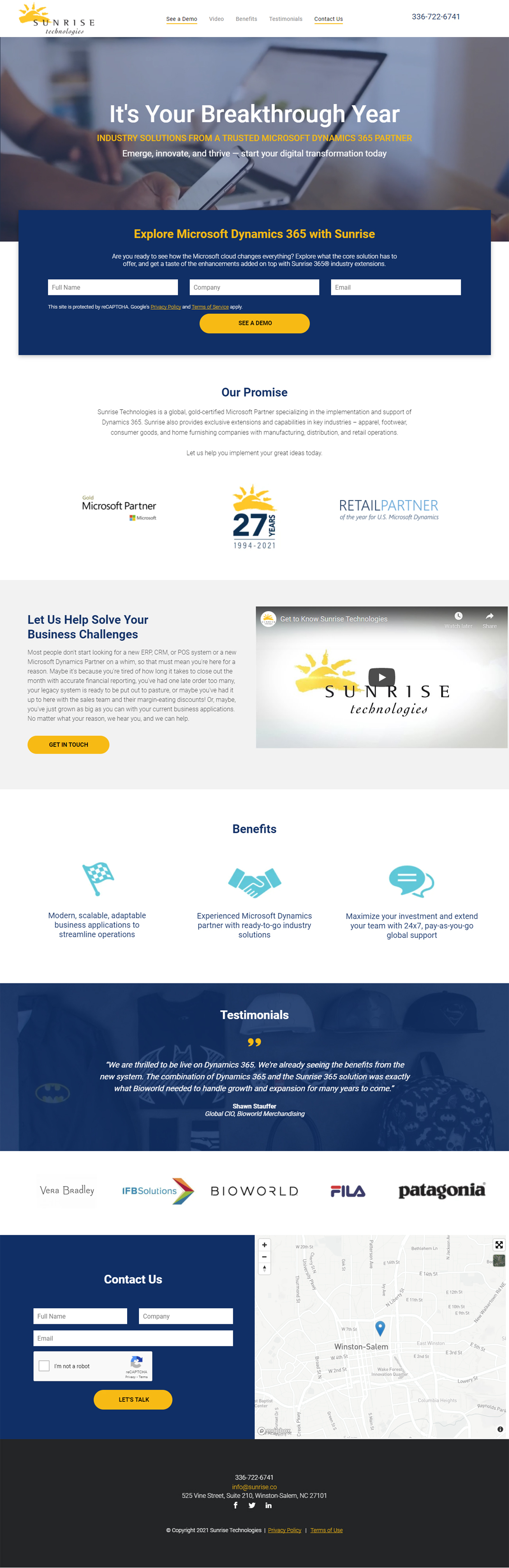 SunriseTechnologies-Homepage