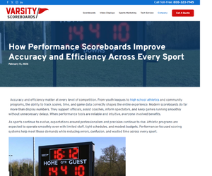 Varsity Scoreboards
